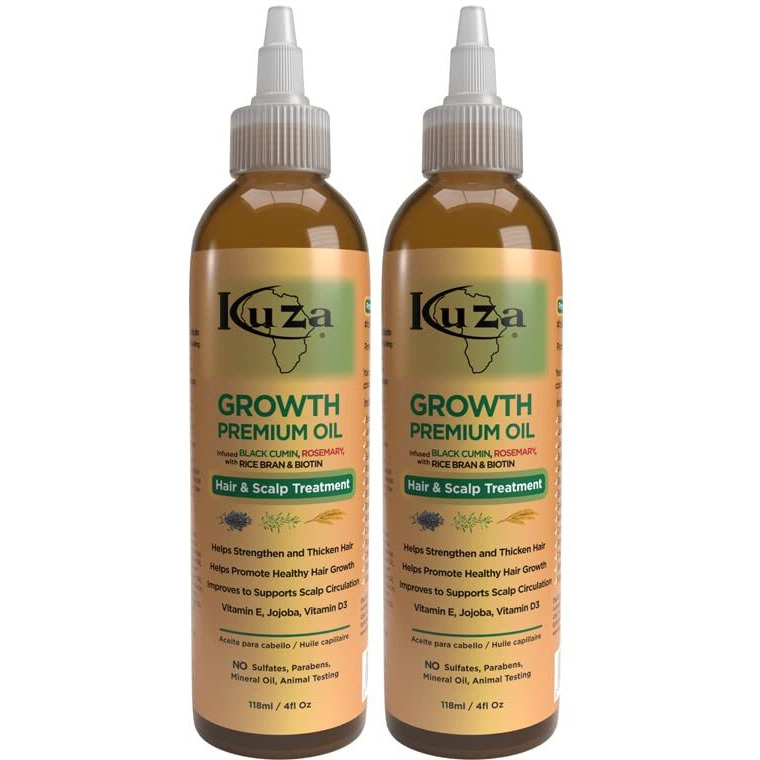 Premium Growth Oil W/Black Cumin & Rosemary 4 Oz. (Pack Of 2)