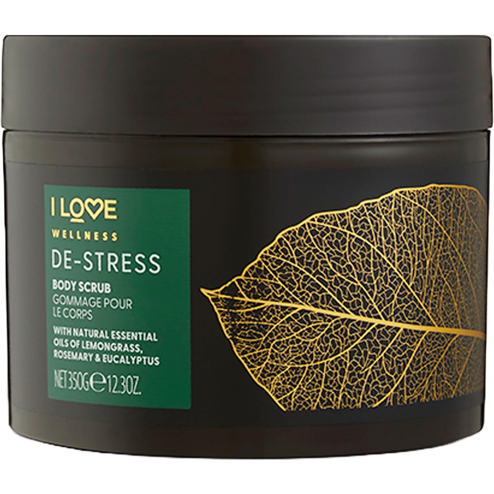 Wellness Body Scrub - De-Stress by I Love Cosmetics for Women - 12.3 oz Body Scrub