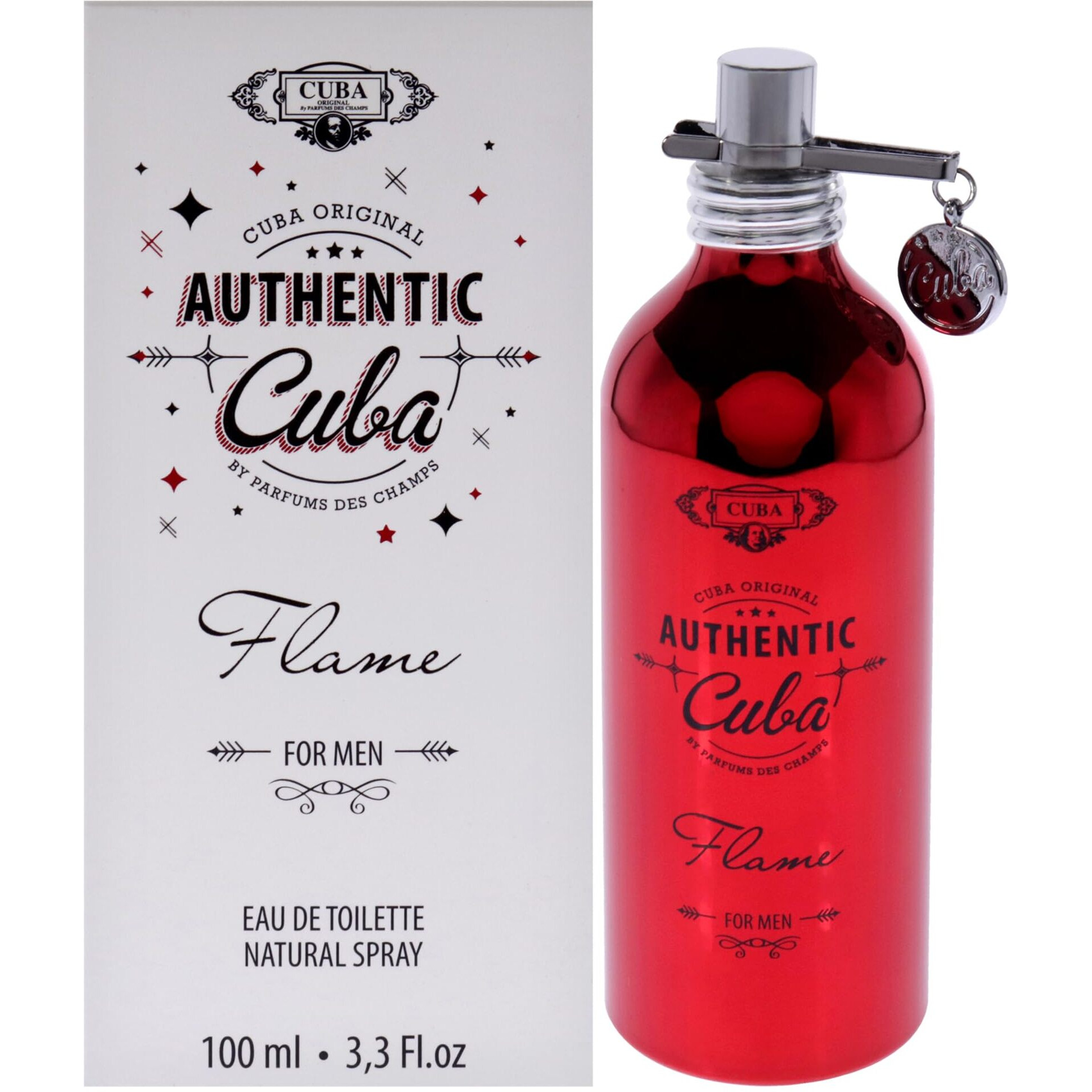 Cuba Authentic Flame by Cuba for Men - 3.3 oz EDT Spray