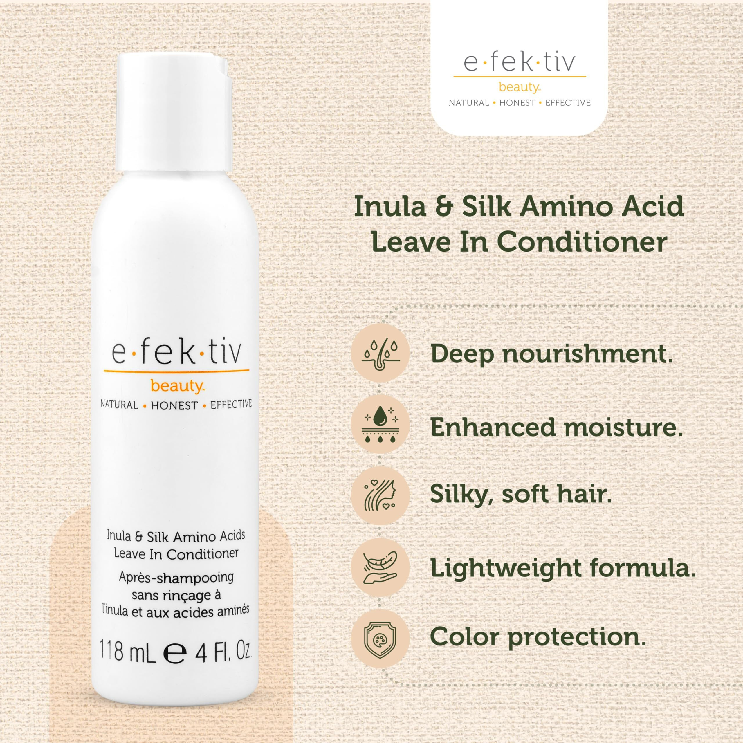 Inula Plus Silk Amino Acids Leave In Conditioner by e.fek.tiv for Unisex - 4 oz Conditioner