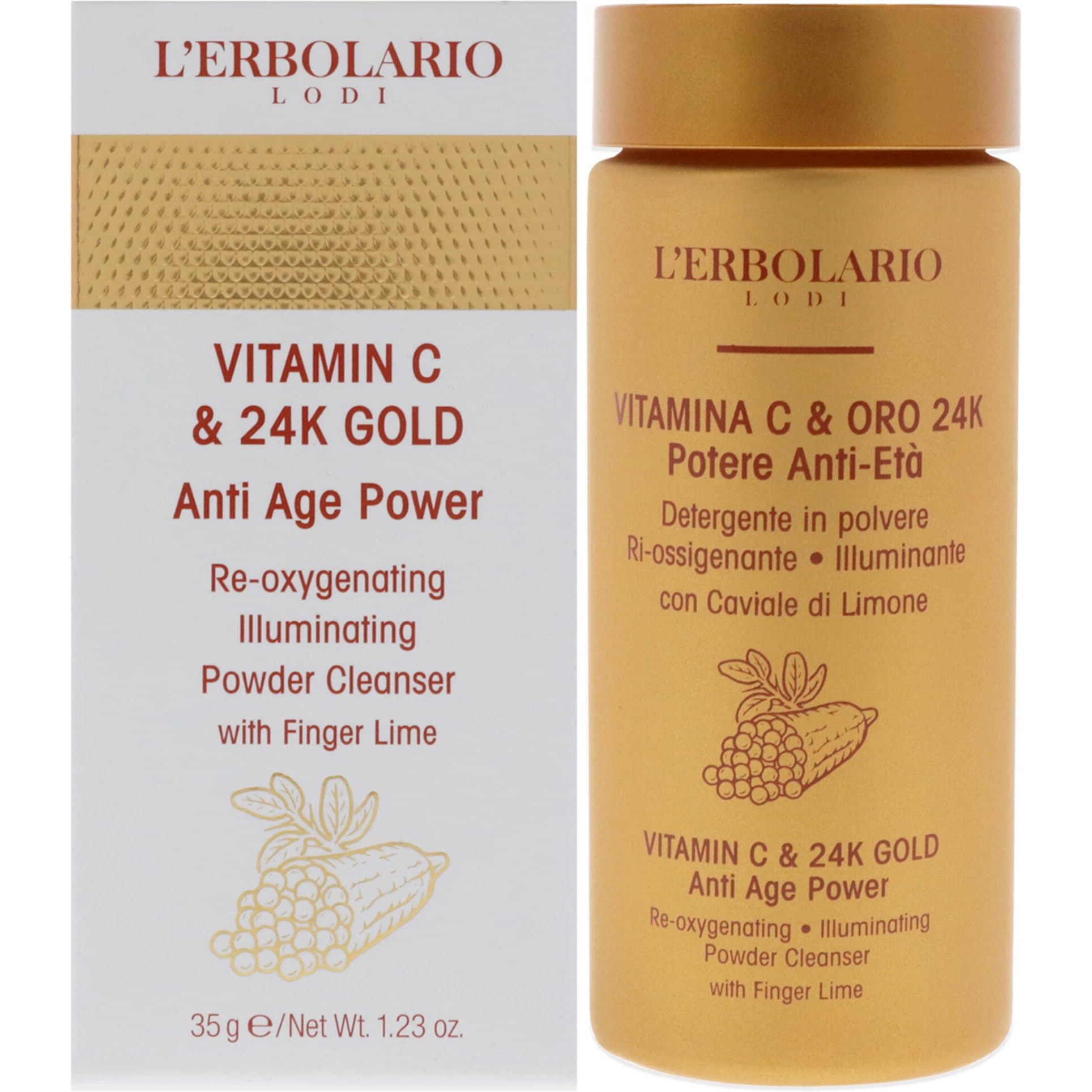 Vitamin C And 24K Gold Anti-Age Power by LErbolario for Women - 1.23 oz Cleanser