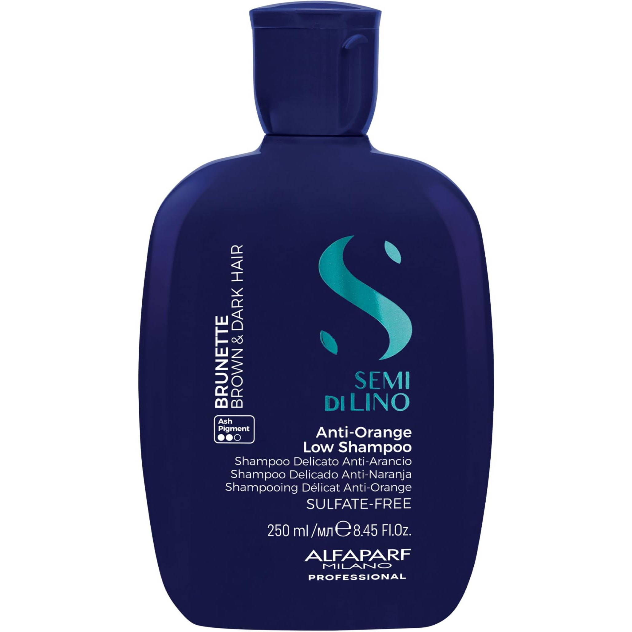 Semi Di Lino Brunette Anti-Orange Low Shampoo by Alfaparf Milano for Unisex - 8.45 oz Shampoo