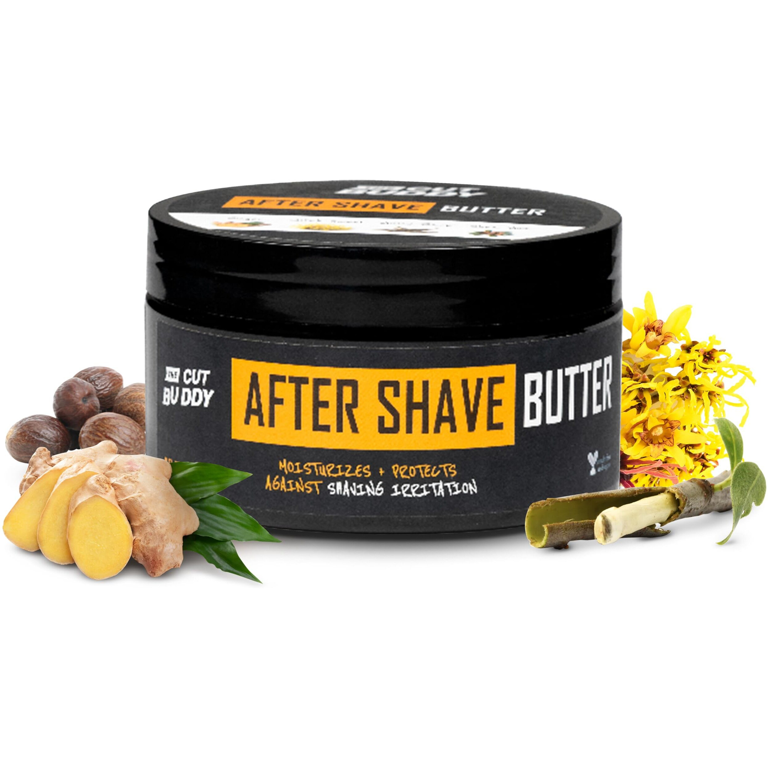 The Cut Buddy | After Shave Butter | Moisturizer with Razor Bump Defense | Witch Hazel, Shea Butter, Ginger & Willow Bark | As Seen on Shark Tank | 8 Fl Oz