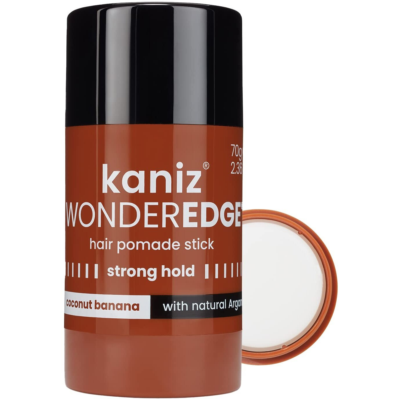 Kaniz Wonder Edge Pomade Stick hair Coconut Banana 70 g, White