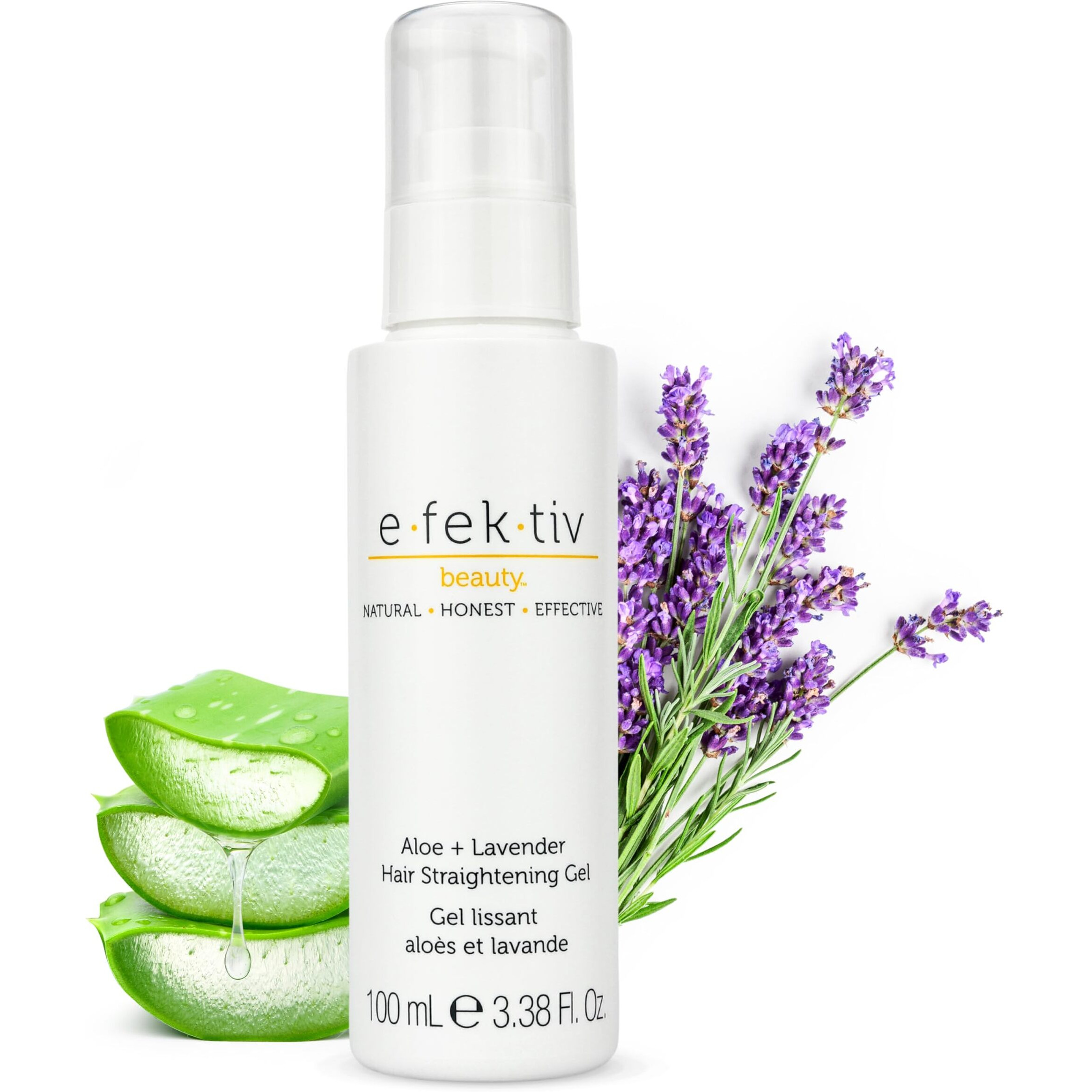 Aloe Plus Lavender Hair Straightening Gel by e.fek.tiv for Unisex - 3.38 oz Gel