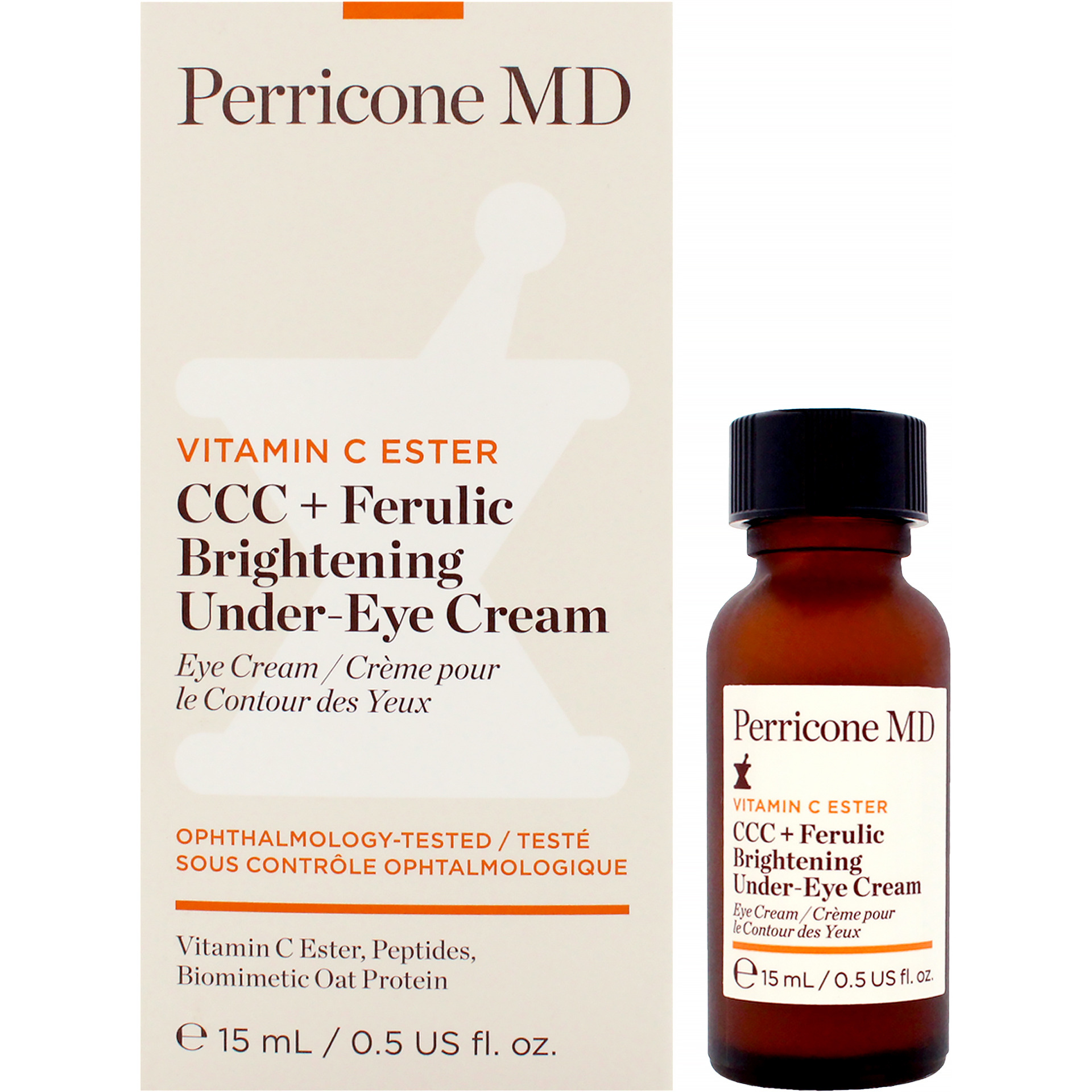 Vitamin C Ester CCC Plus Ferulic Brightening Under Eye Cream by Perricone MD for Women - 0.5 oz Cream