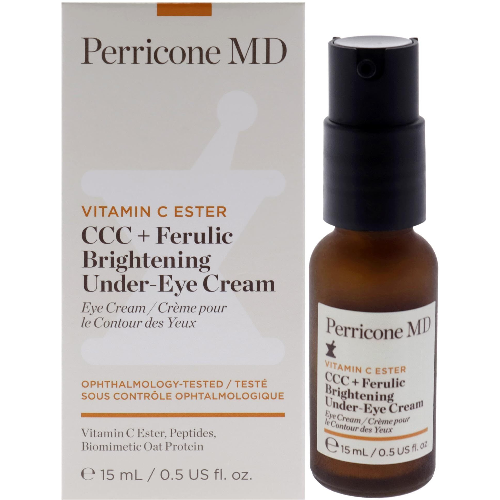 Vitamin C Ester CCC Plus Ferulic Brightening Under Eye Cream by Perricone MD for Women - 0.5 oz Cream