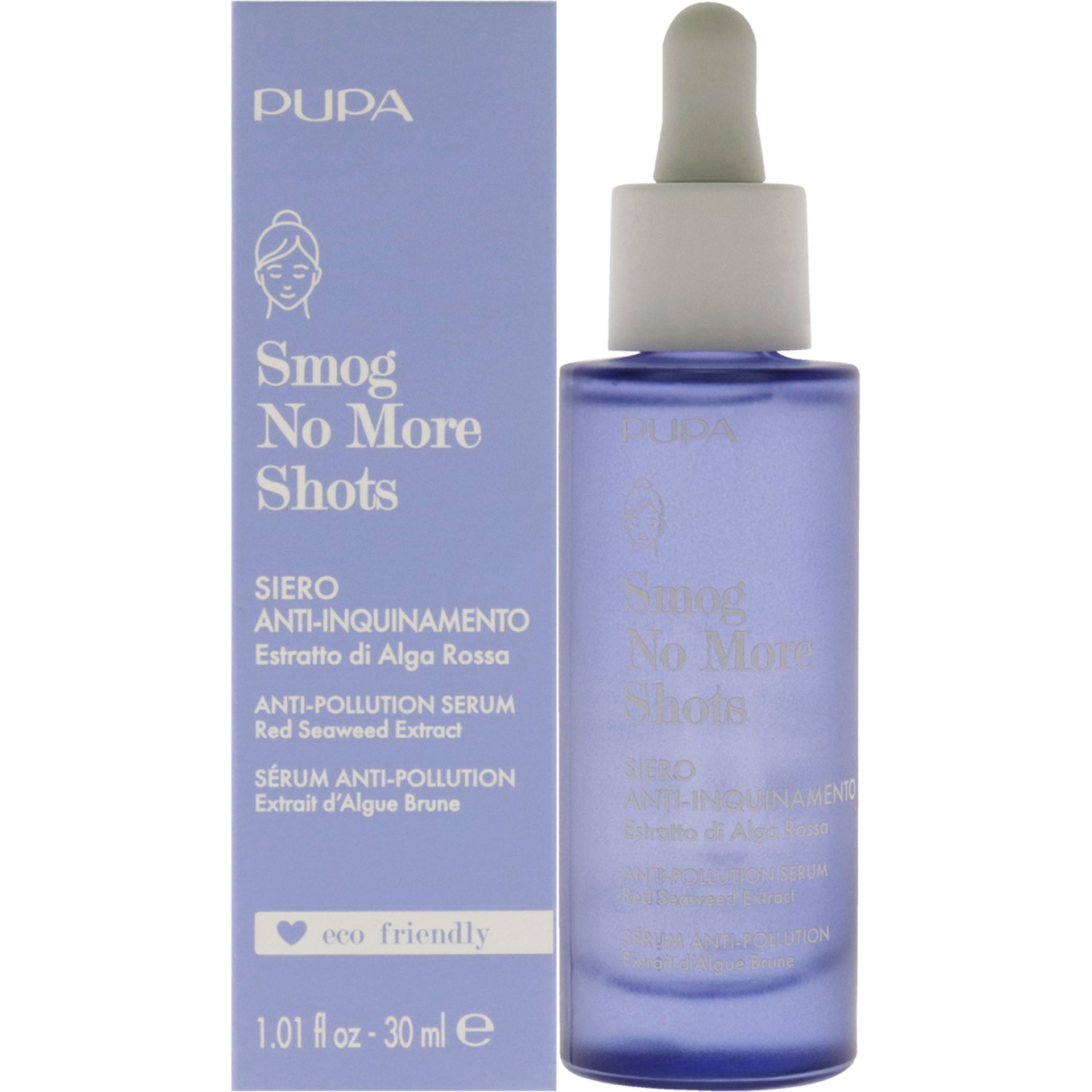 Smog No More Shots Anti-Pollution Serum by Pupa Milano for Women - 1.01 oz Serum