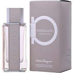 Bright Leather by Salvatore Ferragamo for Men - 3.4 oz EDT Spray