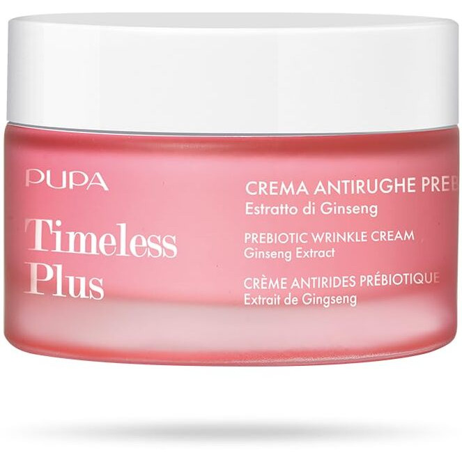 Timeless Plus Prebiotic Wrinkle Cream by Pupa Milano for Women - 1.69 oz Cream