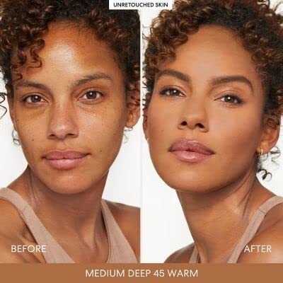 Barepro 16HR Skin Perfecting Powder Foundation - 45 Medium Deep Warm by bareMinerals for Women - 0.28 oz Foundation