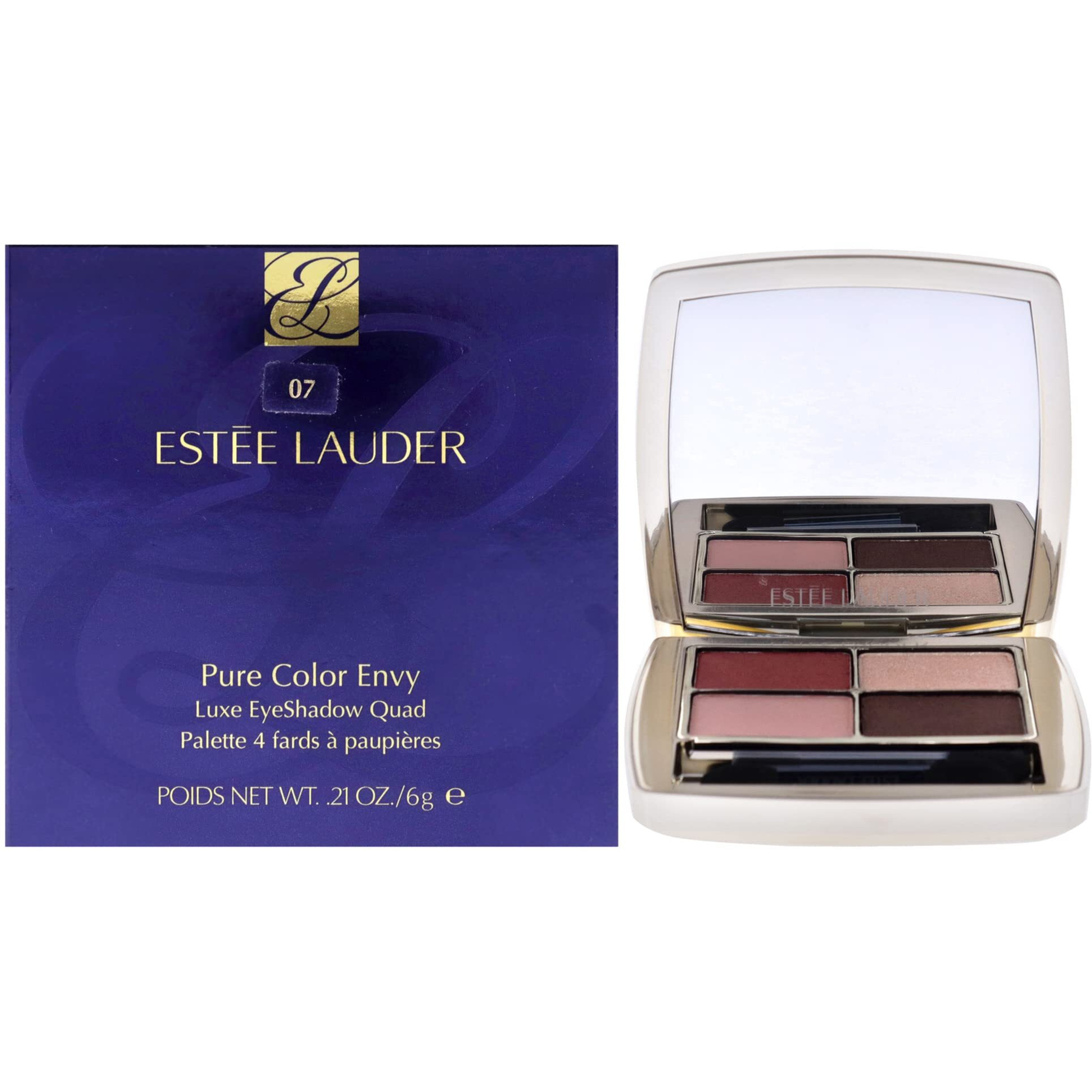 Pure Color Envy Luxe Eyeshadow Quad - 07 Boho Rose by Estee Lauder for Women - 0.21 oz Eye Shadow