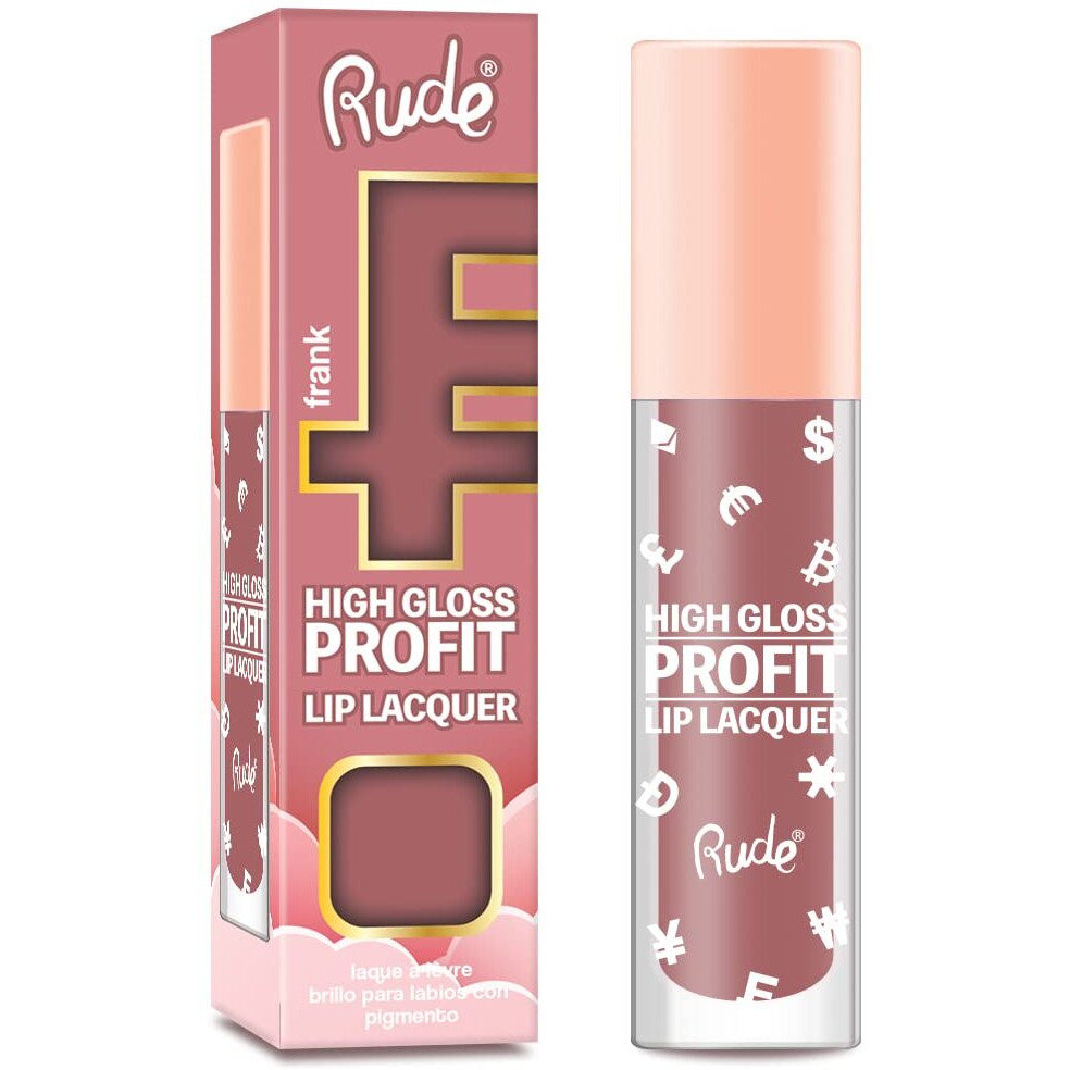 High Gloss Profit Lip Lacquer - Frank by Rude Cosmetics for Women - 0.141 oz Lip Gloss