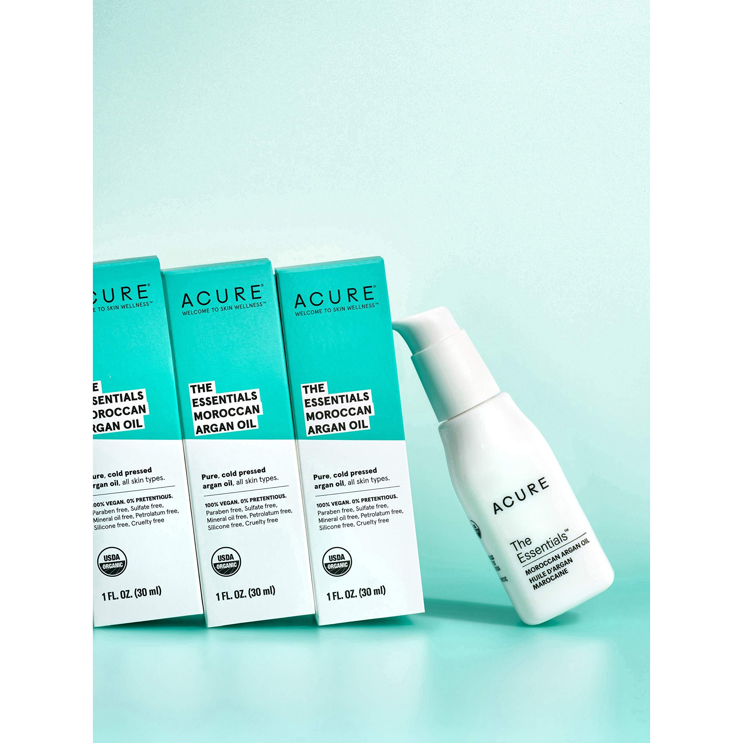 Acure The Essentials Oil Starter Kit - 100% Vegan and Certified Organic - for All Skin Types - Includes The Essentials Argan Oil, The Essentials Marula Oil, and The Essentials Rosehip Oil