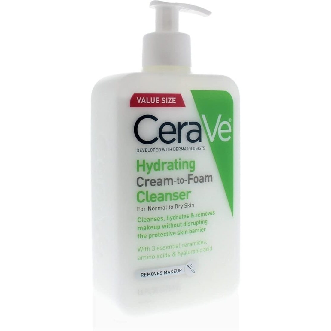 CeraVe Hydrating Cream-to-Foam Cleanser 473ml