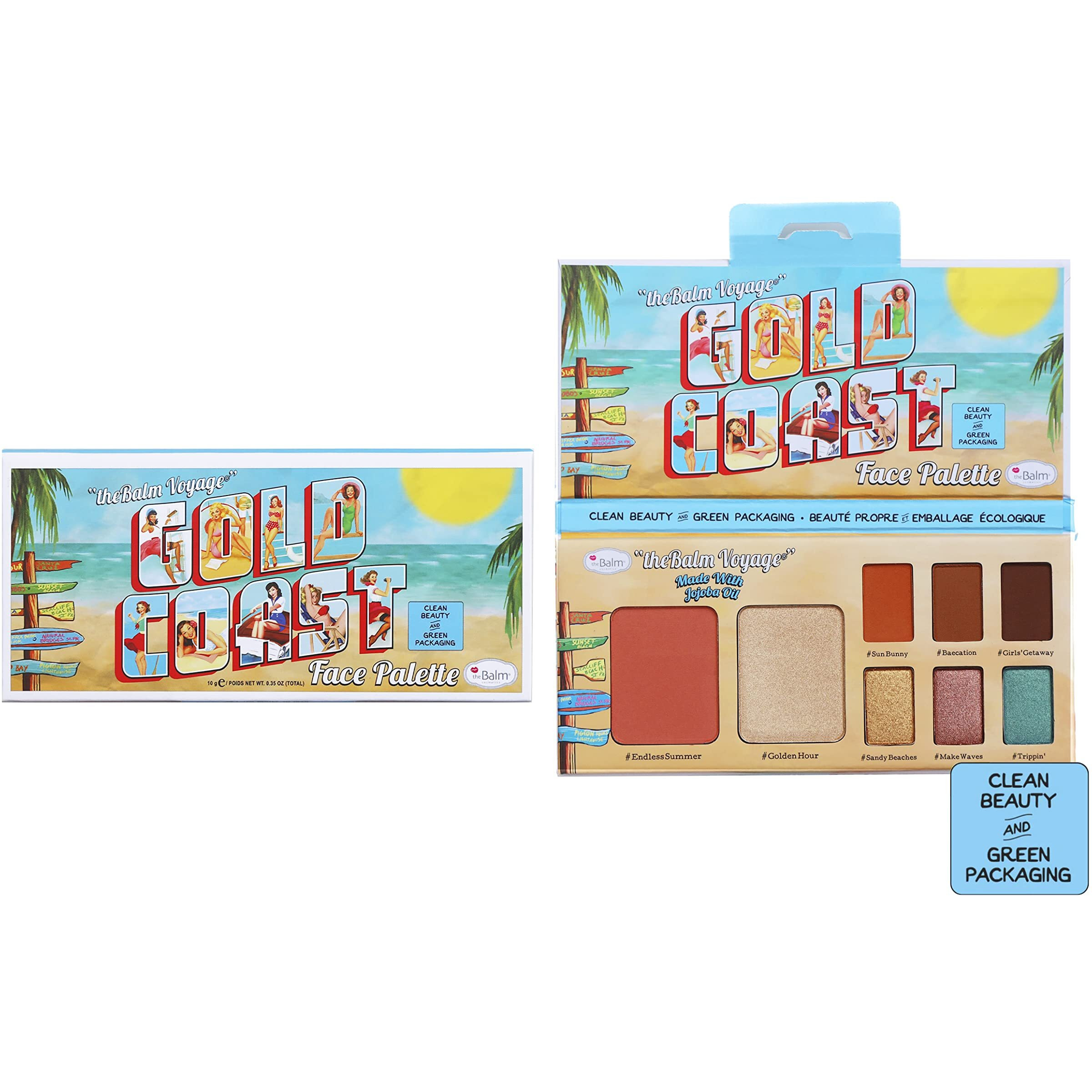 Voyage Gold Coast Face Palette by the Balm for Women - 0.35 oz Makeup