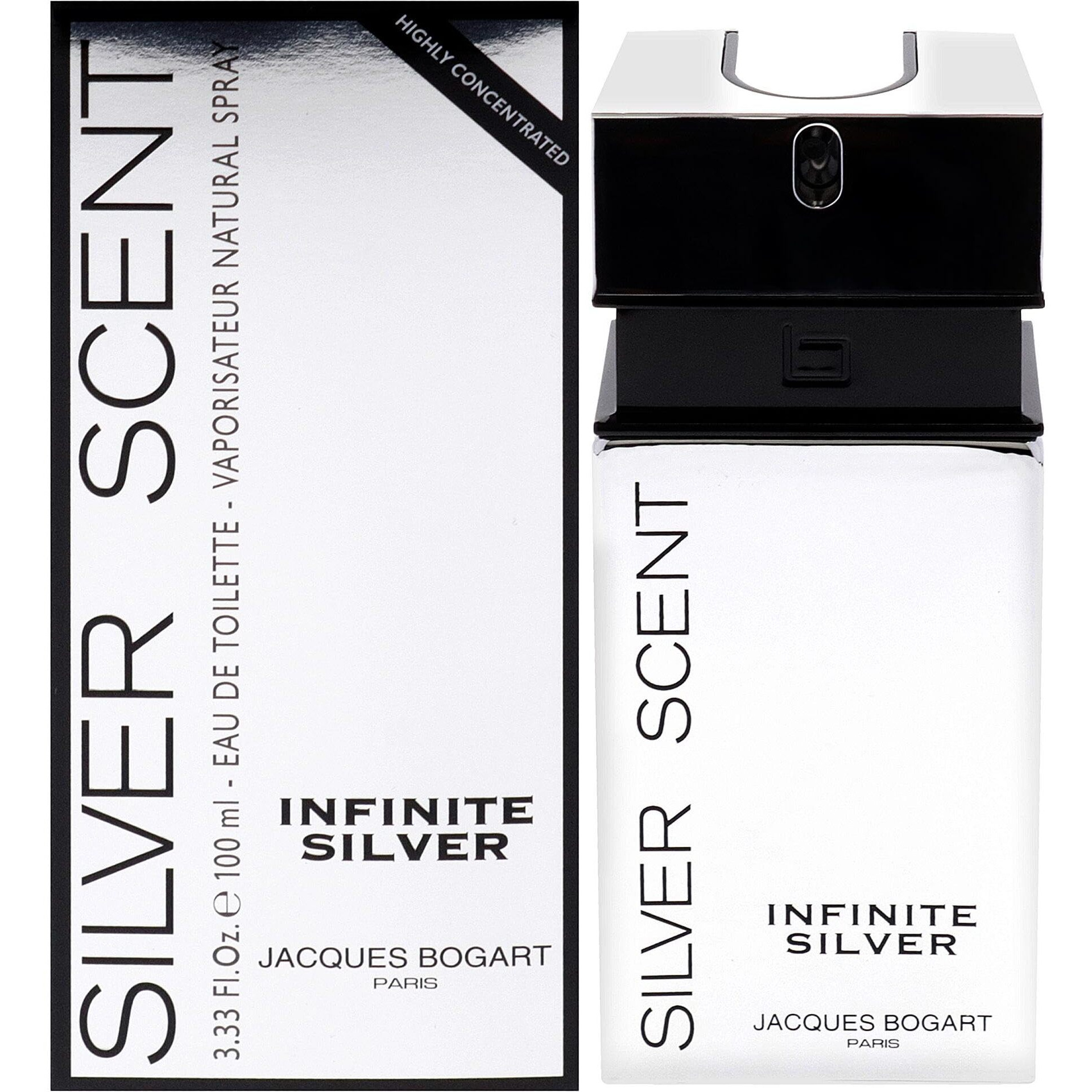 Silver Scent Infinite Silver by Jacques Bogart for Men - 3.33 oz EDT Spray