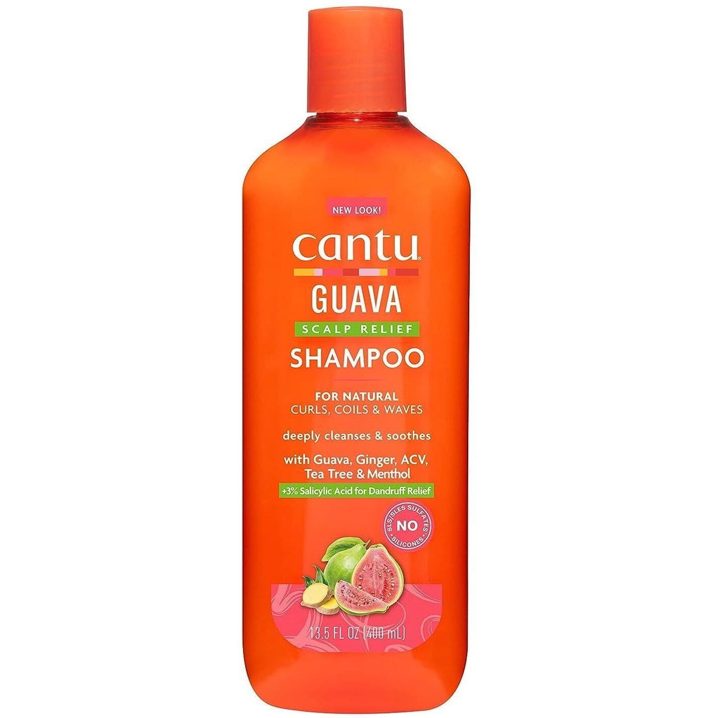 Cantu Guava Shampoo Scalp Relief 13.5 Ounce (400ml) (Pack of 2)