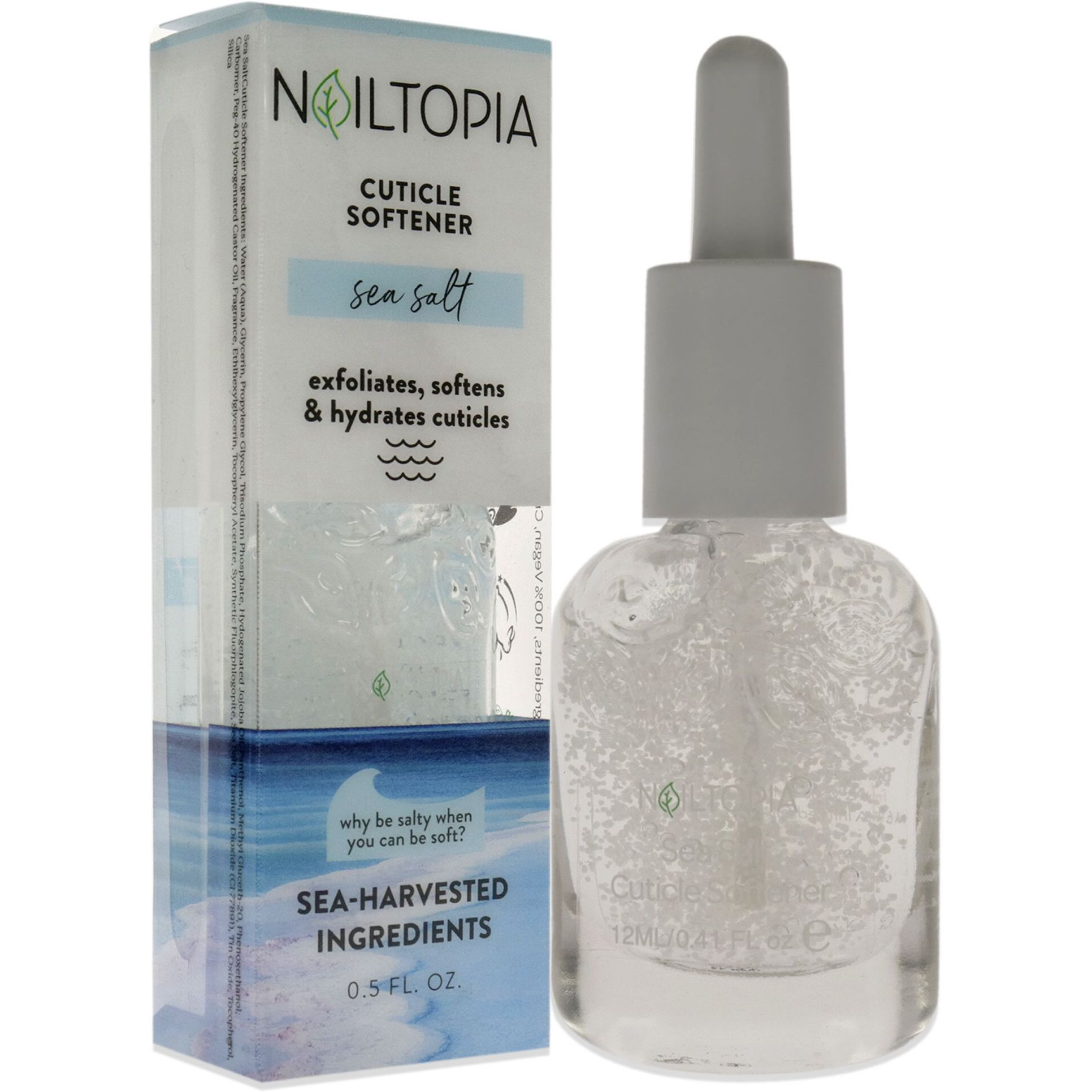 Dead Sea Salt Cuticle Softener by Nailtopia for Women - 0.41 oz Nail Treatment