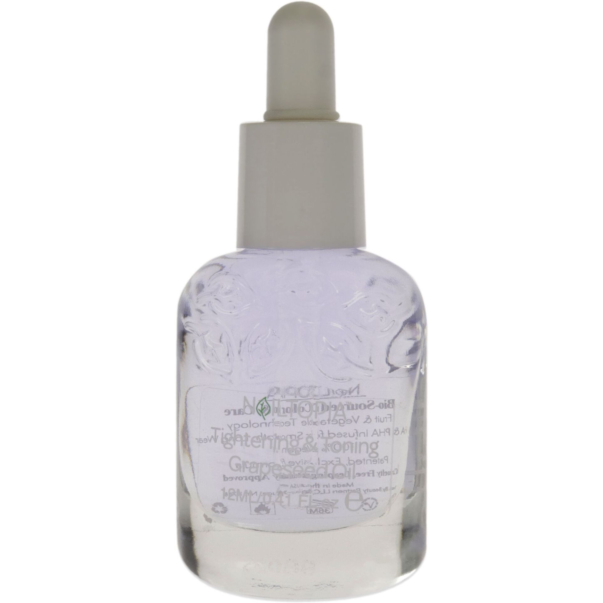 Fresh Brightening and Tightening Grape Oil by Nailtopia for Women - 0.41 oz Nail Oil