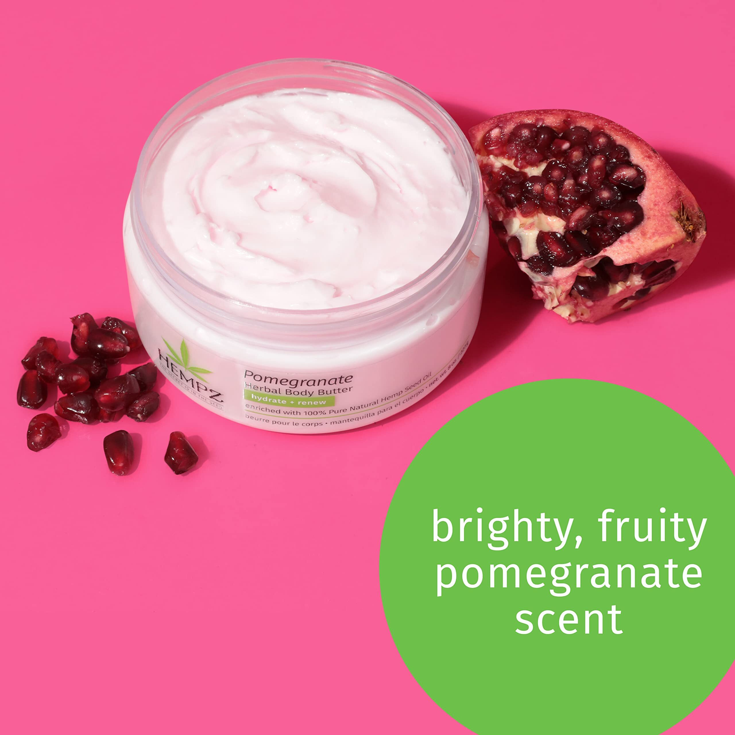 Pomegranate Herbal Body Butter by Hempz for Unisex - 8 oz Body Butter