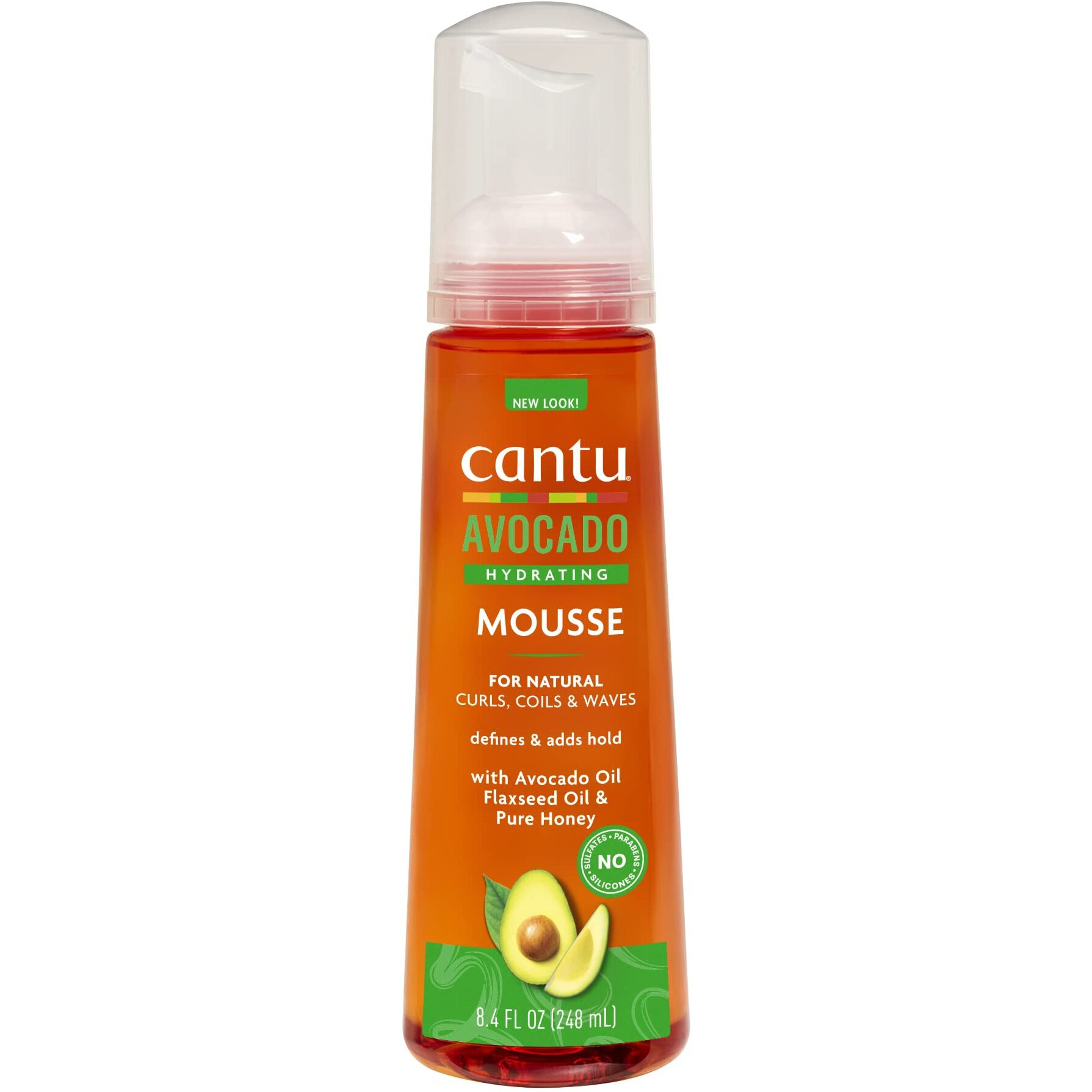 Cantu Avocado Hydrating Mousse, 8.4 fl oz (248 ml)