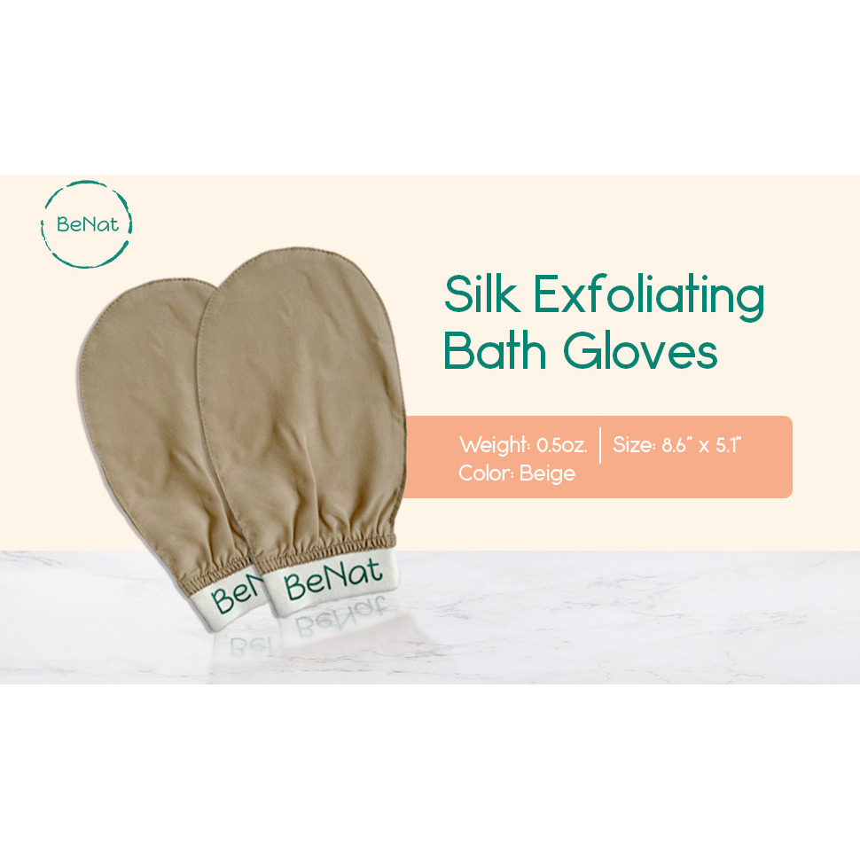Silk Exfoliating Bath Gloves(D0102HXEKS6.)
