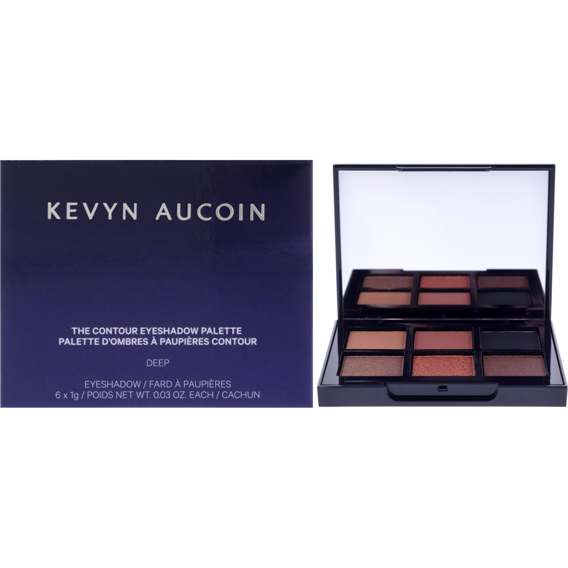 The Contour Eyeshadow Palette - Deep by Kevyn Aucoin for Women - 0.18 oz Eye Shadow