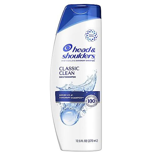 Head and Shoulders Dandruff Shampoo, Anti-Dandruff Treatment, Classic Clean for Daily Use, Paraben Free, 12.5 oz