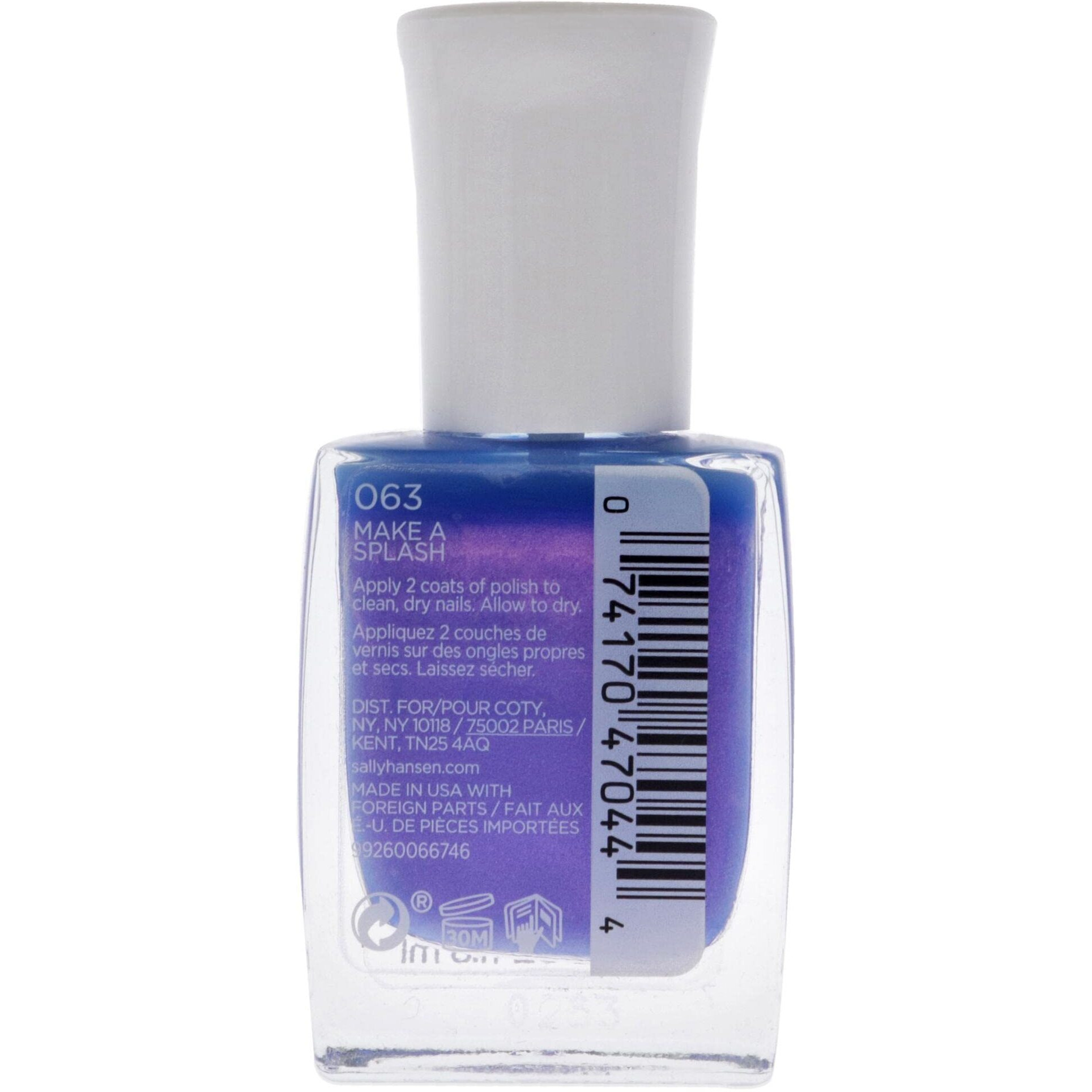 Mega Strength Nail Color - 063 Make A Splash by Sally Hansen for Women - 0.4 oz Nail Polish
