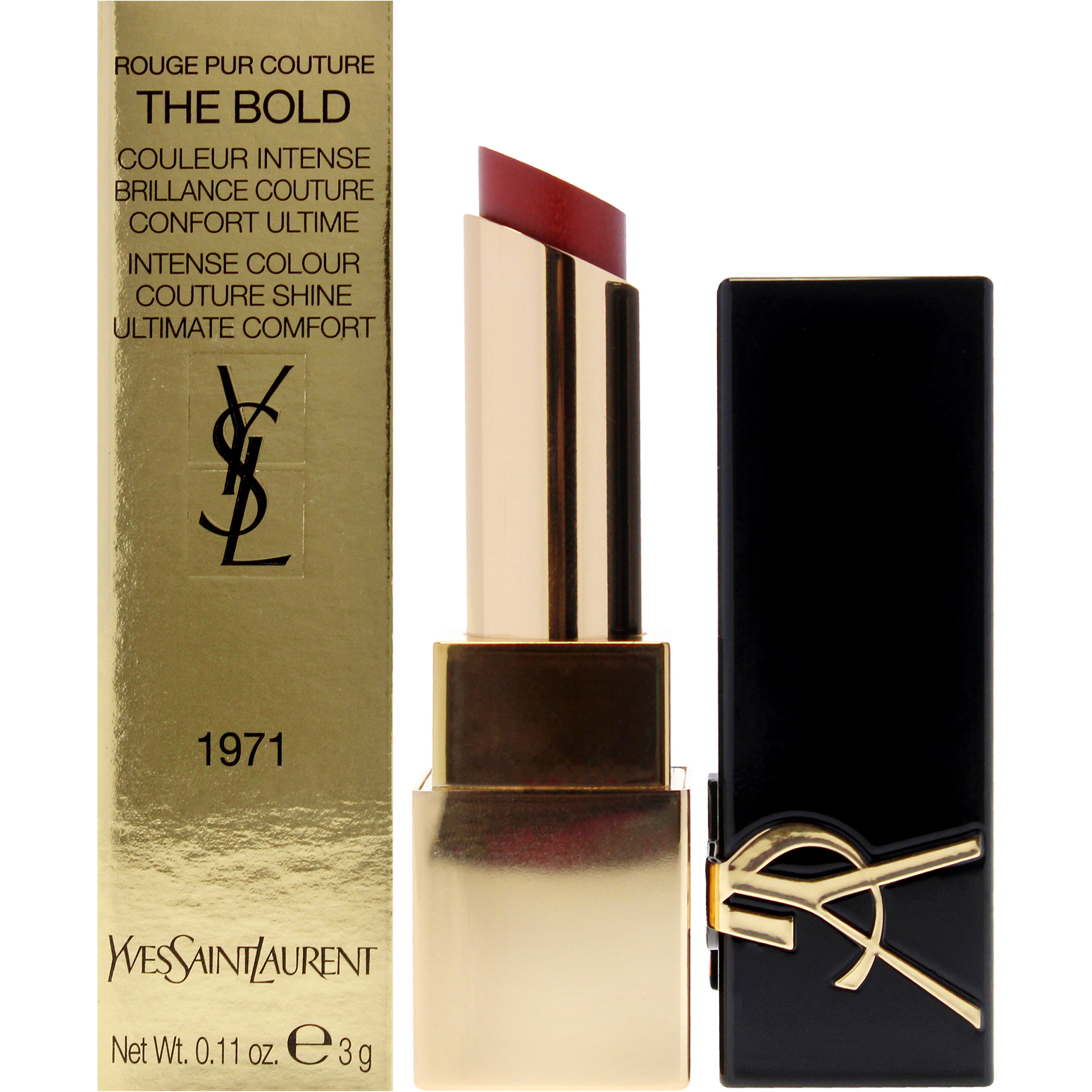 Rouge Pur Couture The Bold Lipstick - 1971 Rouge Provocation by Yves Saint Laurent for Women - 0.11 oz Lipstick