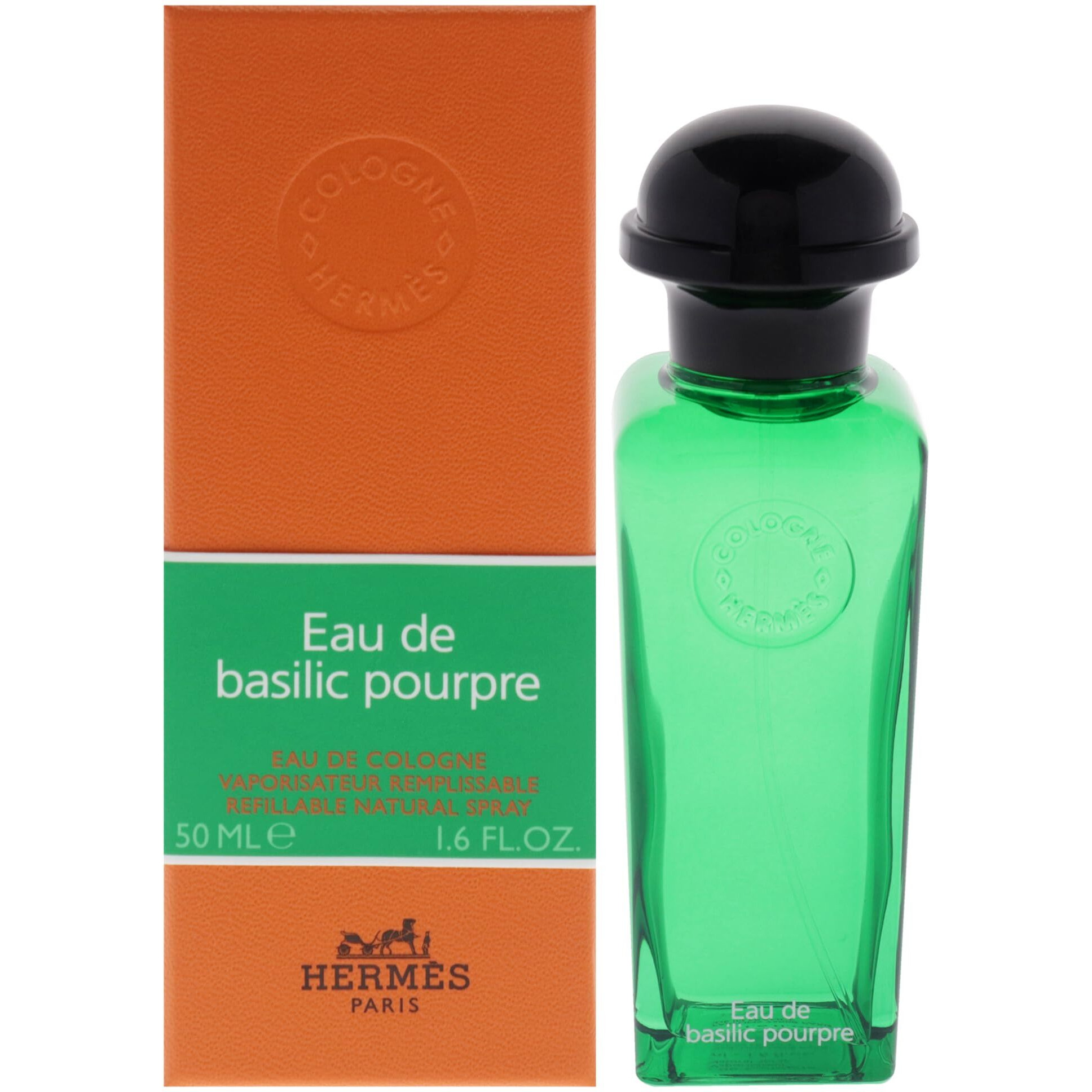 Eau de Basilic Pourpre by Hermes for Women - 1.6 oz EDC Spray (Refillable)
