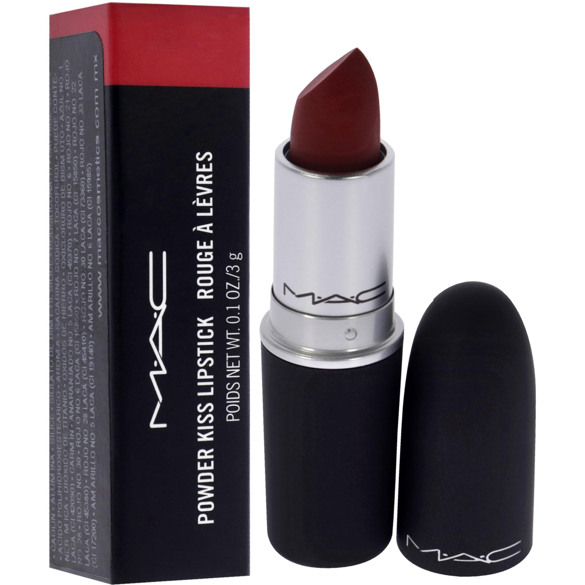 Powder Kiss Lipstick - 935 Ruby New by MAC for Women - 0.1 oz Lipstick