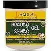 J. AMILA Natural Award Winning Braiding N Shining Gel Long Lasting Conditioning & Moisturizing Extreme Hold (16oz)