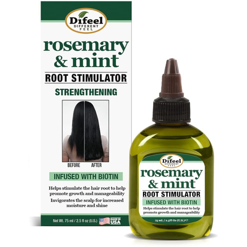 Difeel Rosemary and Mint Root Stimulator with Biotin 2.5 oz. - Hair Growth Scalp Treatment, Rosemary Mint Oil for Hair Growth