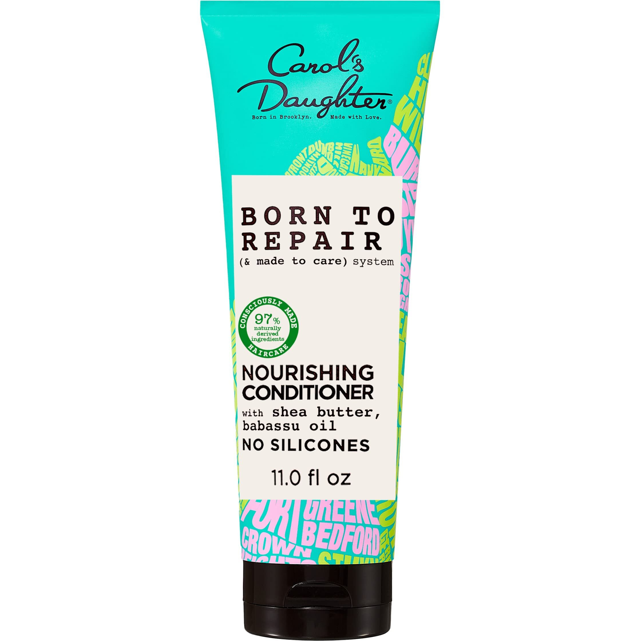 Carol's Daughter Born To Repair Nourishing Conditioner, Sulfate-Free Hair Care for Curly Hair with Shea Butter, 11 Fl Oz