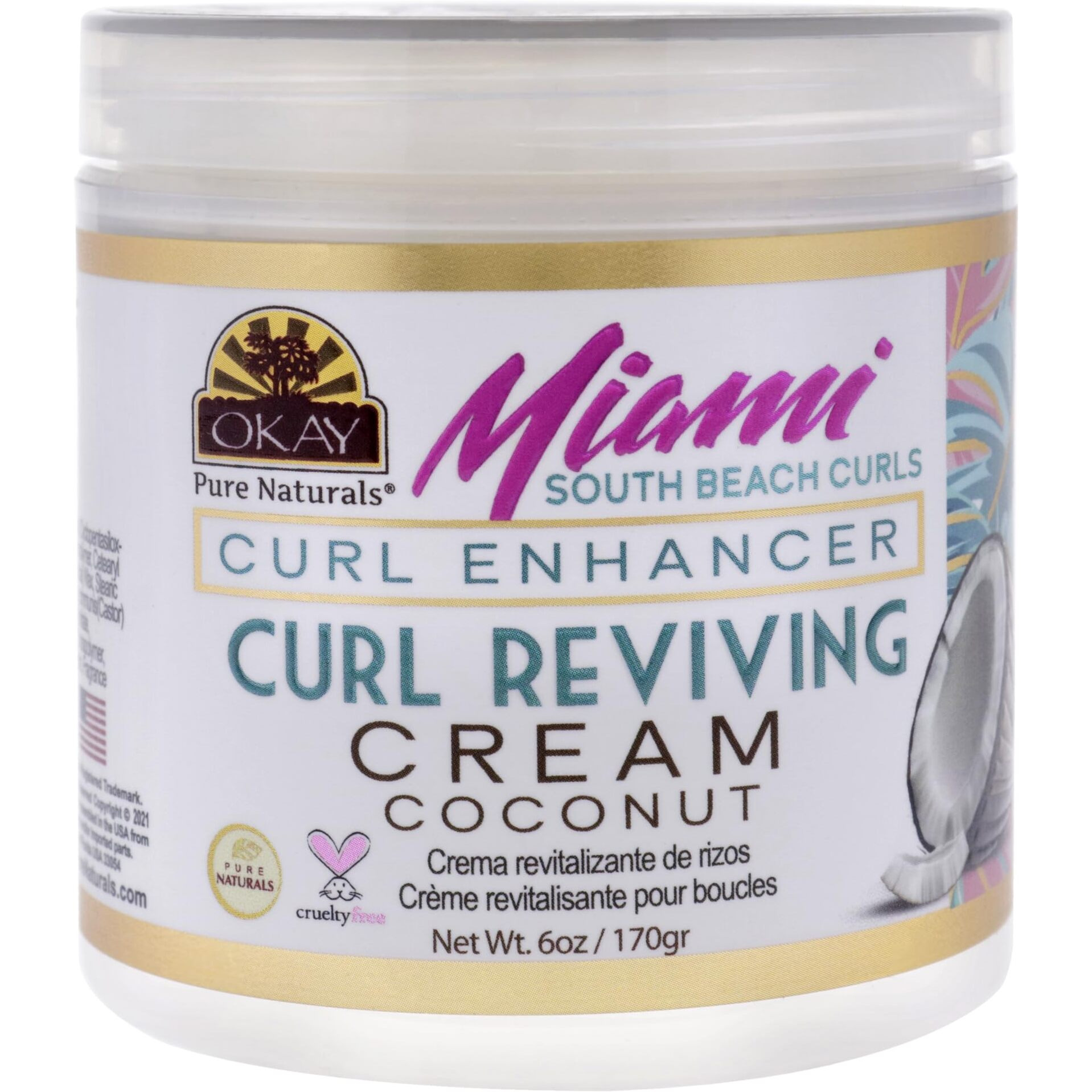 Miami South Beach Curls - Curl Enhancing by Okay for Women - 6 oz Cream
