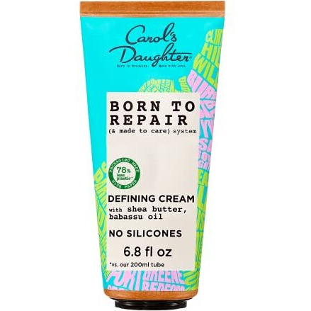 Carol's Daughter Born To Repair Leave In Hair Cream, Moisturizing, Curl Defining and Anti Frizz Hair Care for Curly Hair with Shea Butter, 6.8 Fl Oz