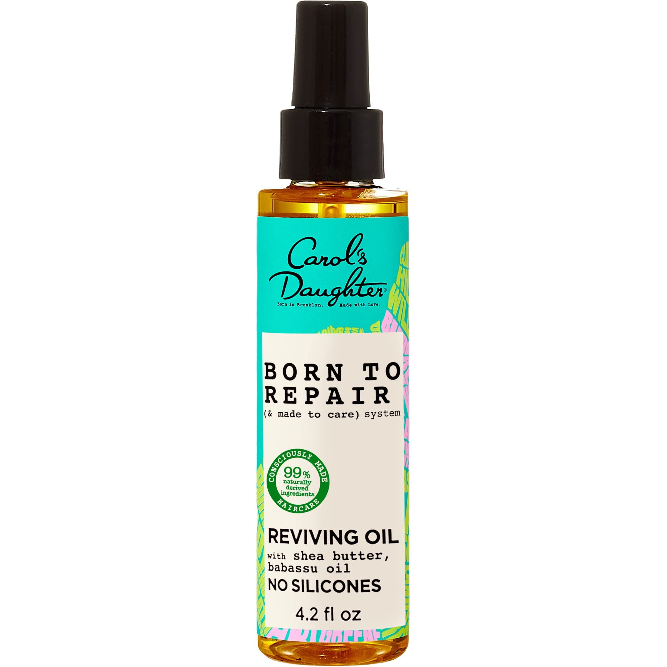 Carol's Daughter Born To Repair Reviving Hair Oil, Moisturizing, Anti Frizz Hair Care for Curly Hair with Shea Butter, 11 Fl Oz