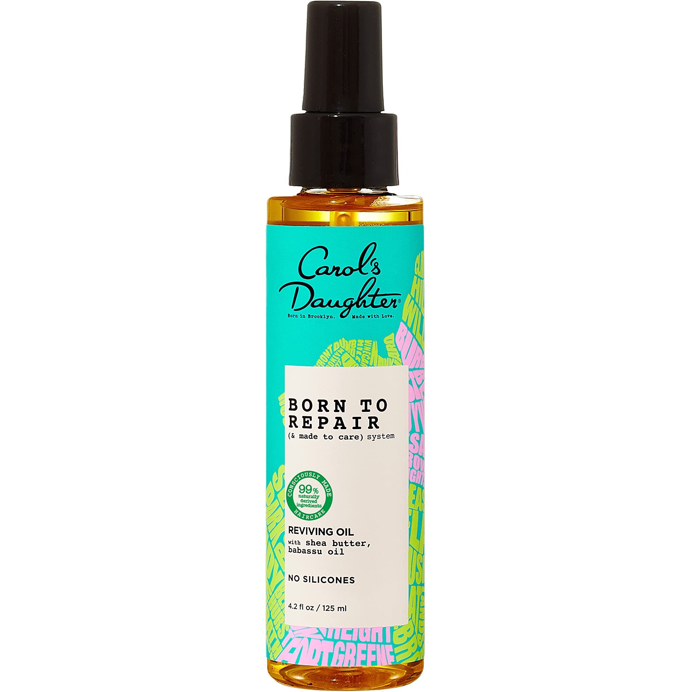 Carol's Daughter Born To Repair Reviving Hair Oil, Moisturizing, Anti Frizz Hair Care for Curly Hair with Shea Butter, 11 Fl Oz
