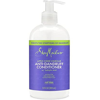 SheaMoisture Hair Care System Anti-Dandruff For Stronger Hair & Healthier Scalp Conditioner Formulated With Apple Cider Vinegar And Fair Trade Shea Butter 13oz