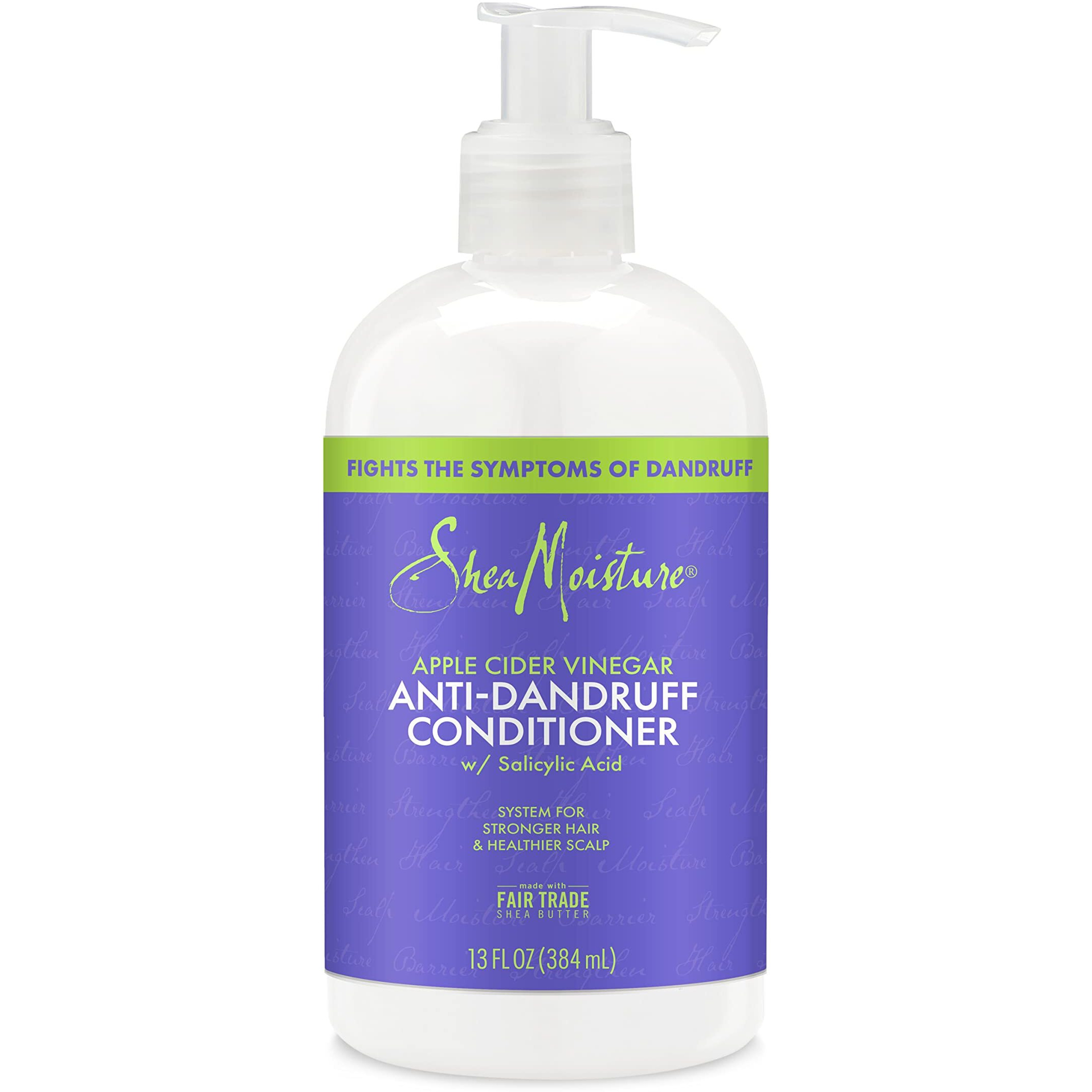 SheaMoisture Hair Care System Anti-Dandruff For Stronger Hair & Healthier Scalp Conditioner Formulated With Apple Cider Vinegar And Fair Trade Shea Butter 13oz
