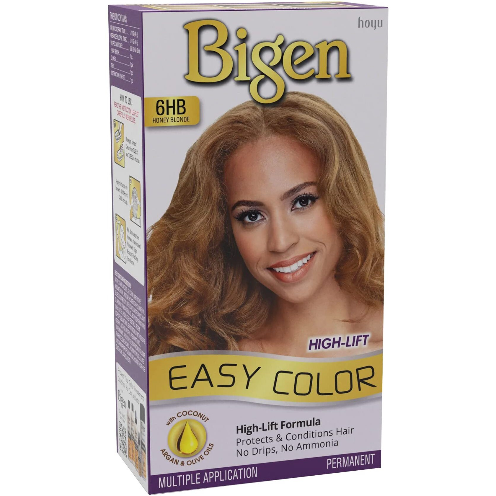 Bigen Easy Color - Permanent - Honey Blonde 6HB (Pack of 2)