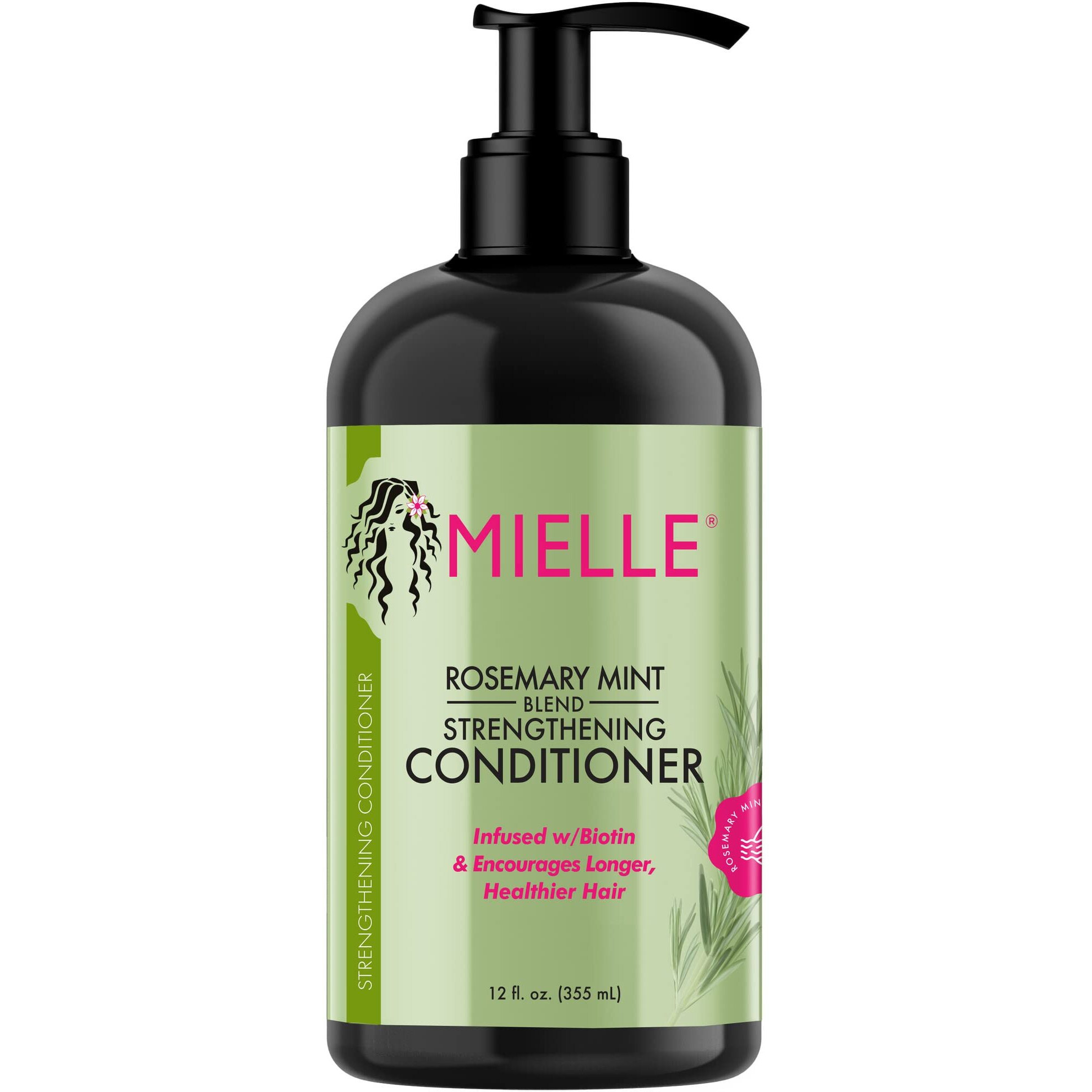 Mielle Organics Rosemary Mint Strengthening Conditioner with Biotin, 12 Ounce