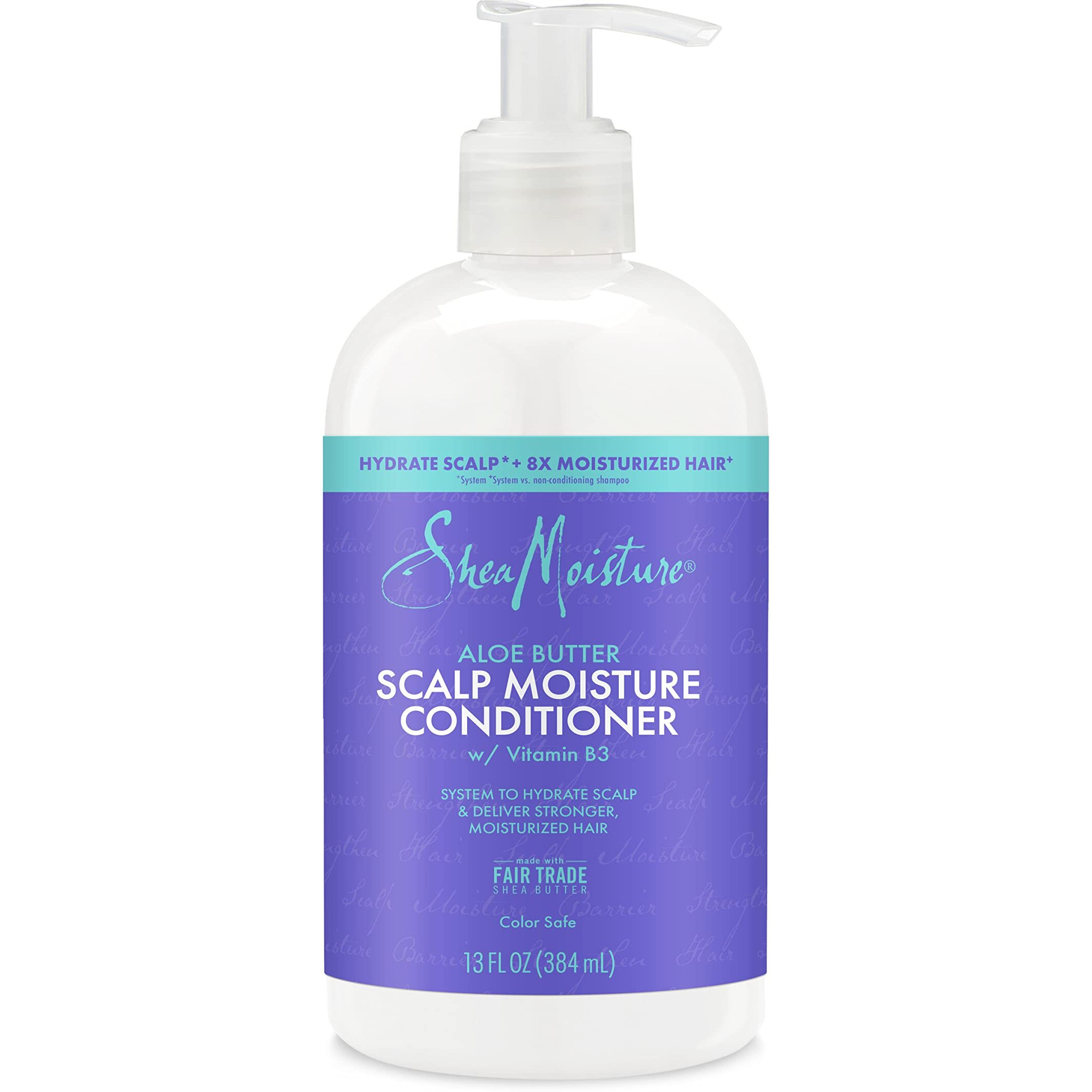 SheaMoisture Scalp Moisture Conditioner Aloe Butter & Vitamin B3 for Moisturized Hair Fair Trade, Sulfate-Free 13oz