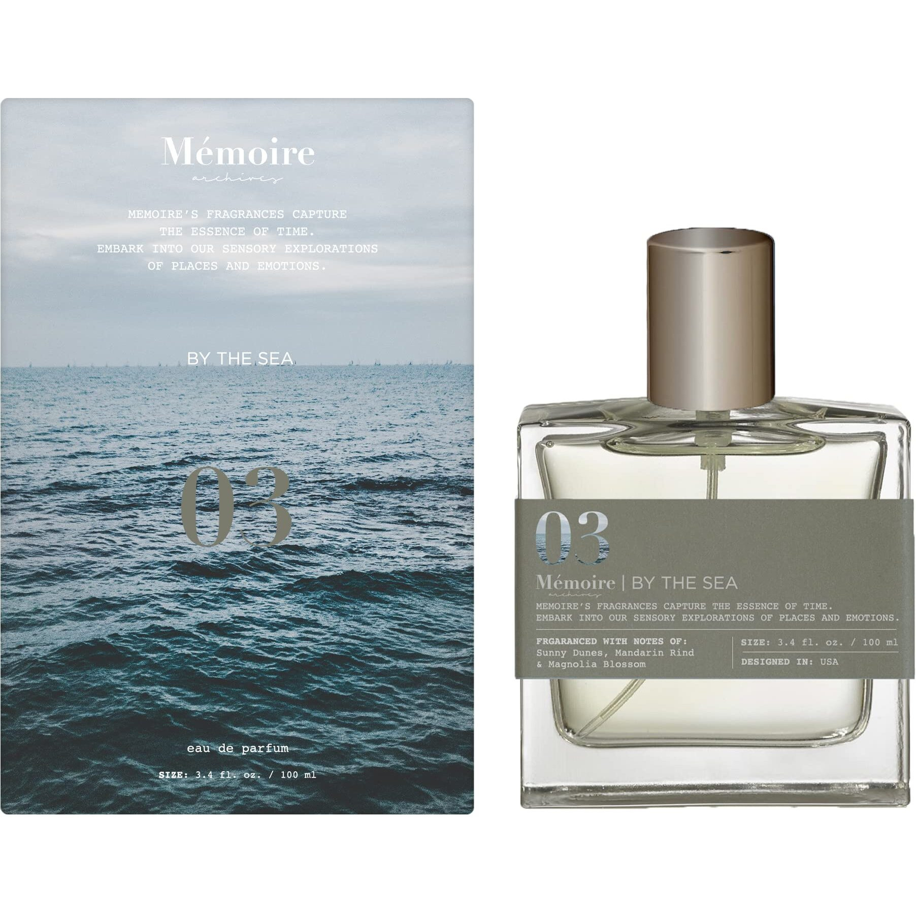 By The Sea by Memoire Archives, 3.4 oz Eau De Parfum Spray for Unisex