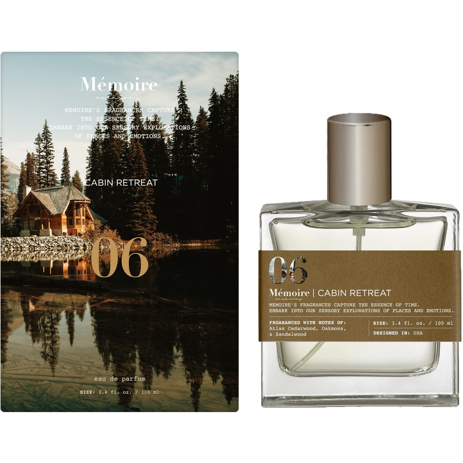 Cabin Retreat by Memoire Archives, 3.4 oz Eau De Parfum Spray for Unisex