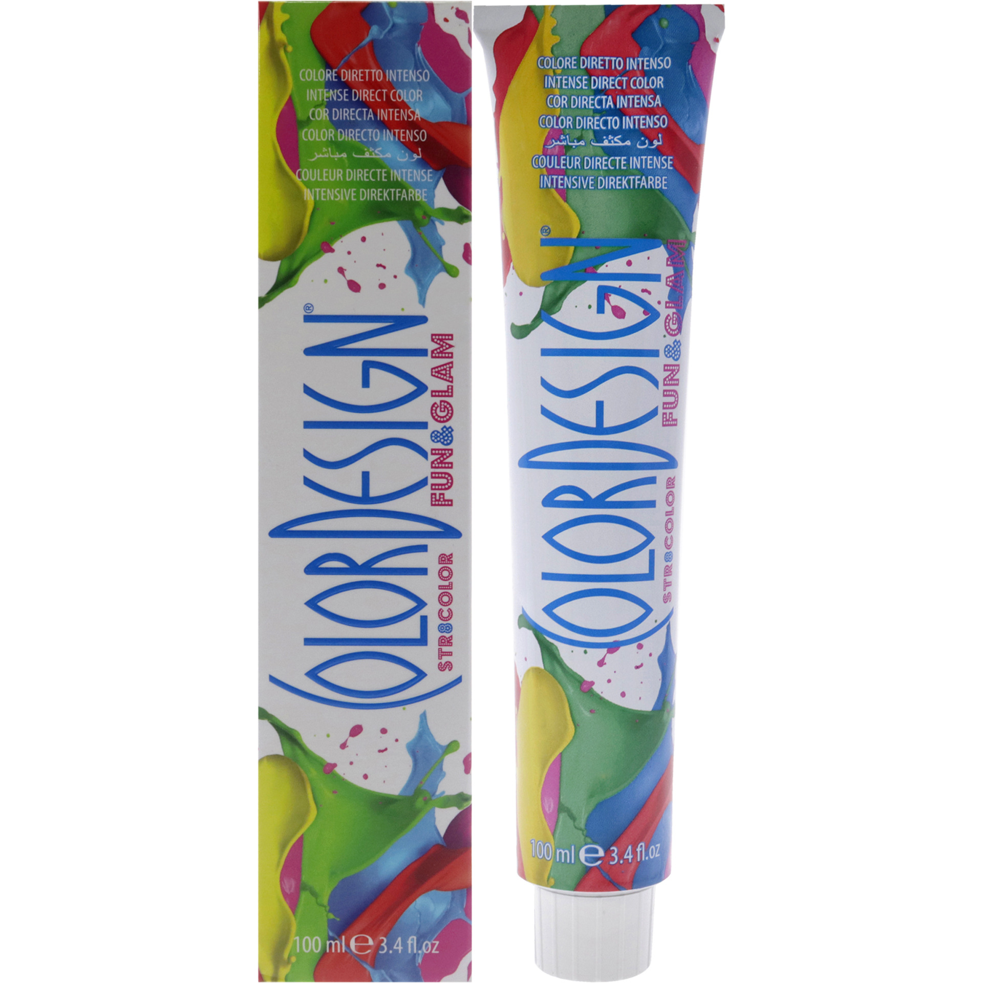 Fun and Glam Demi-Permanent Hair Color - White Diamond by ColorDesign for Unisex - 3.4 oz Hair Color