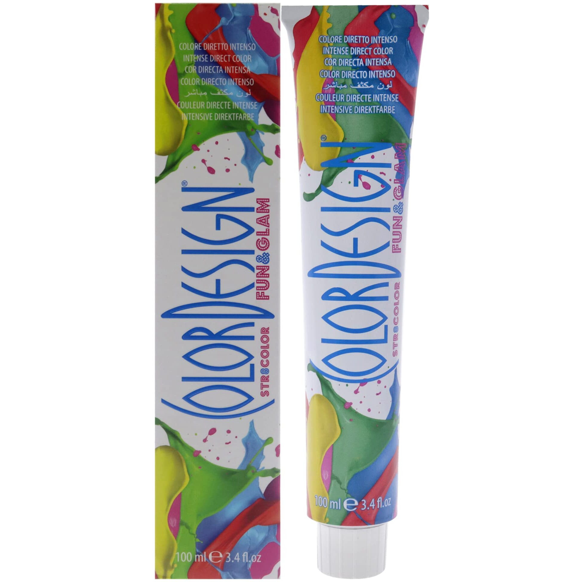 Fun and Glam Demi-Permanent Hair Color - White Diamond by ColorDesign for Unisex - 3.4 oz Hair Color