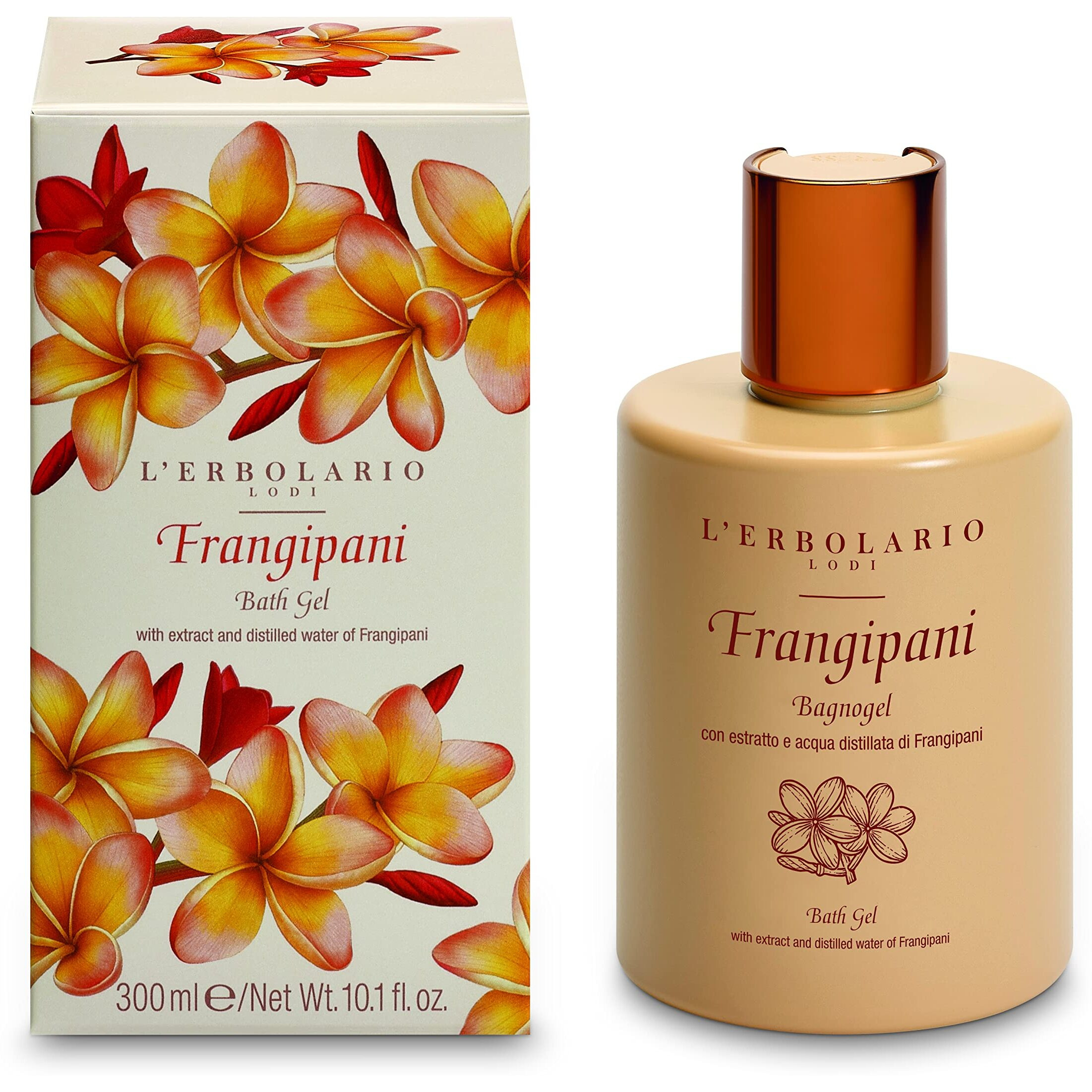 Bath Gel - Frangipani by LErbolario for Women - 10.1 oz Shower Gel